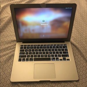 MacBook Air with external hard drive